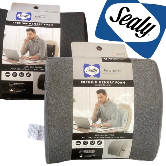 Memory Foam Lumbar Cushion Support Sealy - Picture 1 of 8